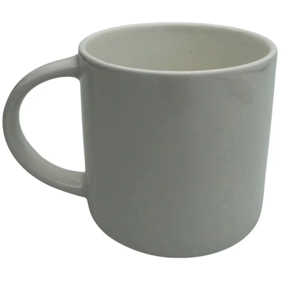 Williams Sonoma Monogram Letter B Coffee Mug White Gold Metallic Initial Cup